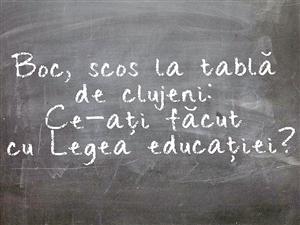 Boc, scos la tablă de clujeni: Ce-aţi făcut cu Legea educaţiei?