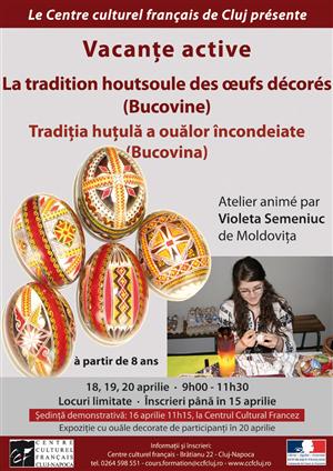 Curs de încondeiere tradiţională a ouălor la CCF