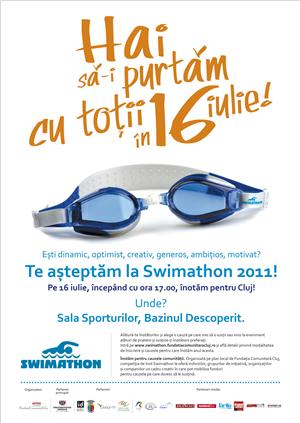 Competiţie de înot pentru proiecte sociale la Cluj