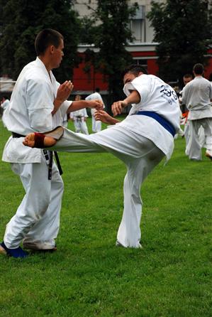 Examene de karate la Cluj: 176 de sportivi au învăţat aplicaţii de luptă FOTO