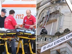 Copii băgaţi în spital de bucăţi din tencuiala de la Librăria Universităţii