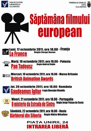Filme europene gratis la Casa Municipală de Cultură