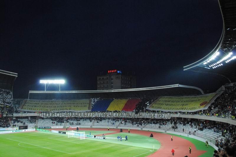 Cum s-a realizat coregrafia magnifică de la meciul 