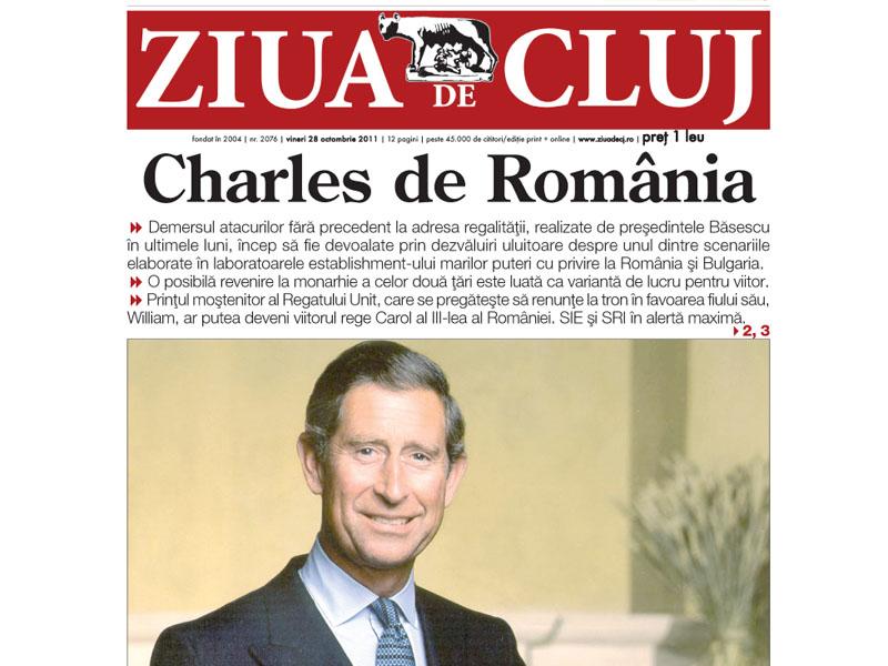 Herald Scotland preia “Charles de România” din ZIUA de CLUJ      