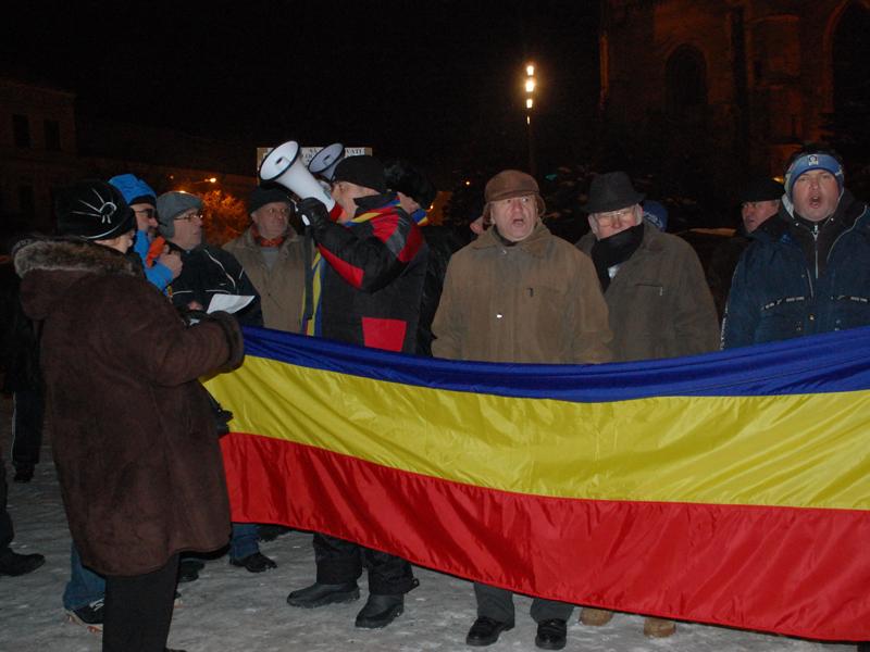 Un nou protest în centrul Clujului