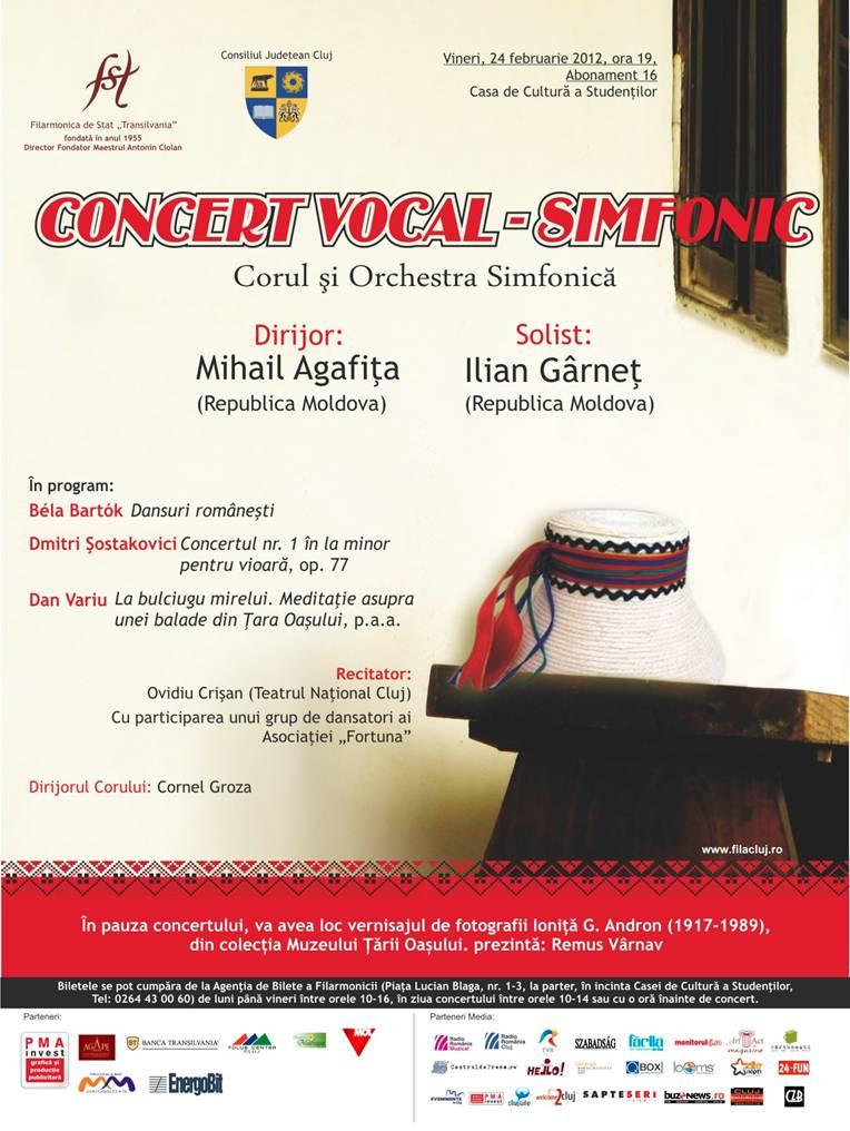 Concert vocal-simfonic, cu un solist din Sankt Petersburg, la Casa de Cultură a Studenţilor