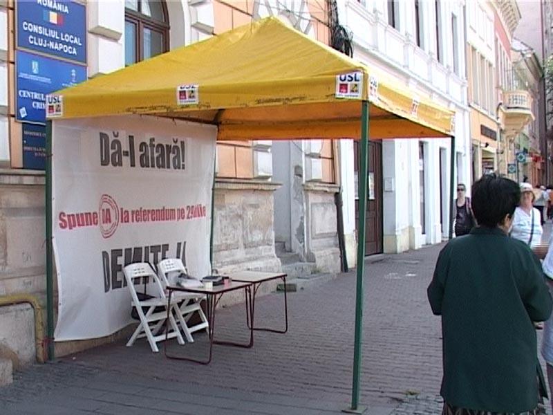 Campania pentru referendum a ocolit Clujul