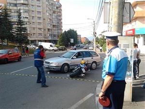 Motociclist rănit în Dej GALERIE FOTO