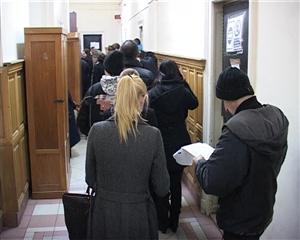 Coadă la Judecătoria Cluj VIDEO