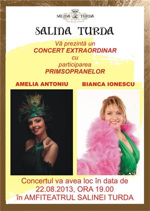 Concert inedit la Salina Turda. Două primsoprane vor concerta la 80 de metri sub pământ