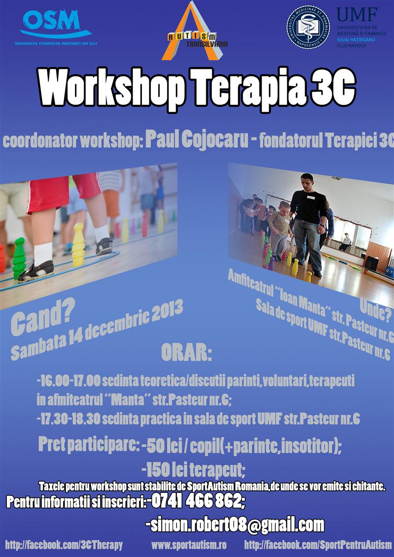 Workshop pentru copii clujeni diagnosticaţi cu autism 