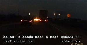 Cluj: un șofer inconștient face depășiri periculoase pe timp de noapte VIDEO