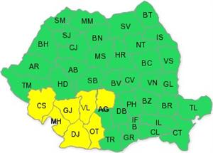 Cod galben de ploi şi ninsori