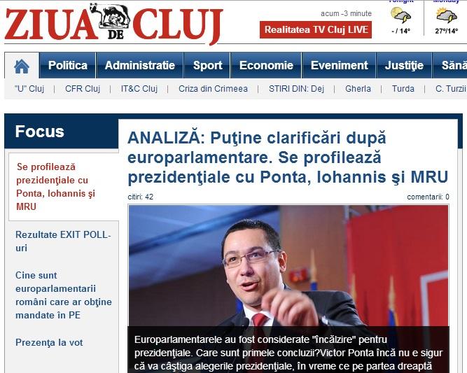 ALEGERI LA CLUJ. Cum a fost reflectată ziua cea mai lungă pe ziuadecj.ro