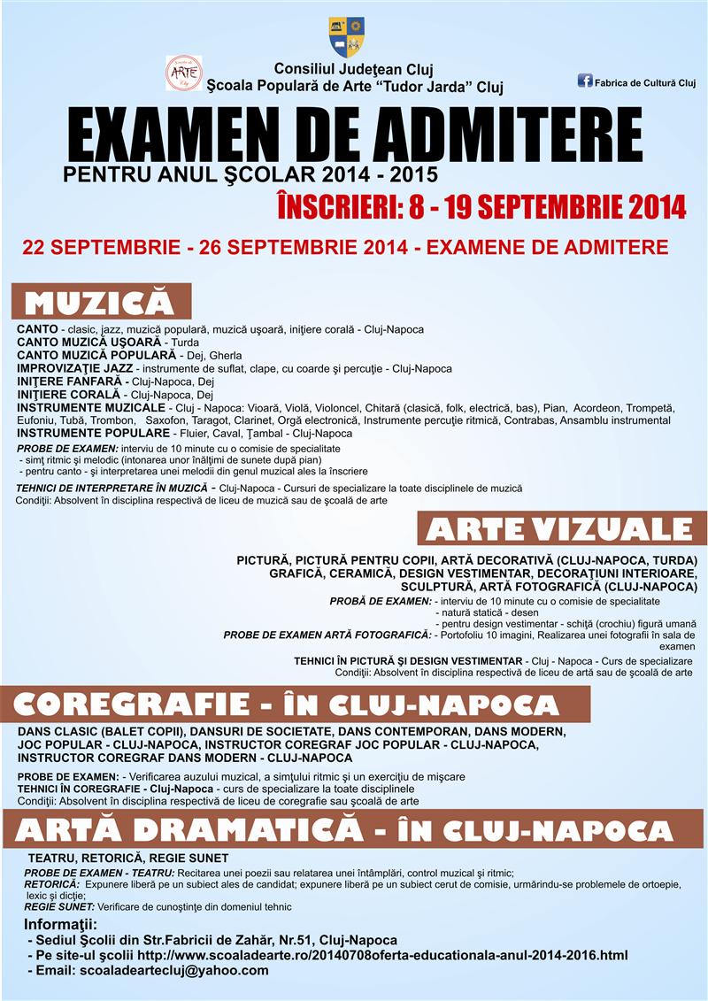 Şcoala populară de Arte caută noi elevi. Vezi când sunt înscrierile