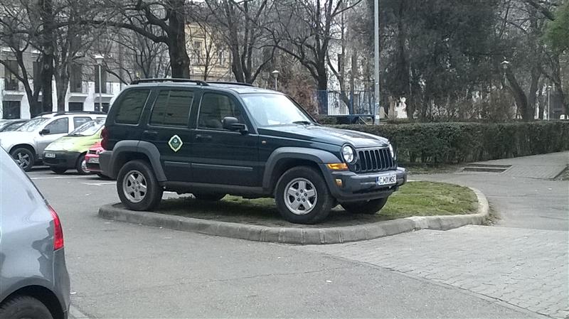 RUPE-ŢI PERMISUL! Spaţiul verde, covor pentru roţile autoturismelor