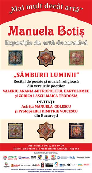 Sâmburii luminii: recital extraordinar de poezie şi muzică religioasă