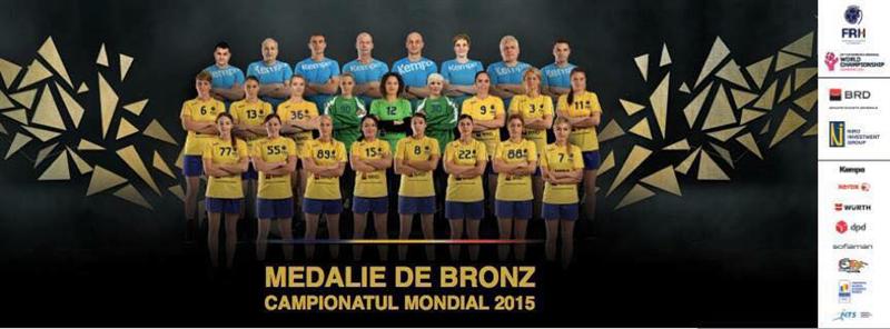 ROMÂNIA a obţinut medalia de BRONZ la Campionatul Mondial de handbal feminin