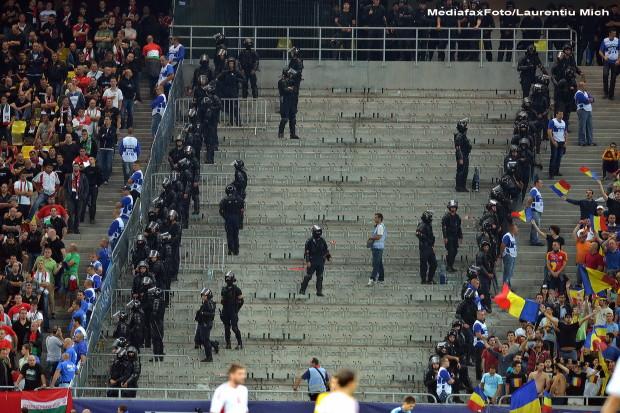 UEFA a deschis o procedură disciplinară după incidentele de la meciul România - Ungaria