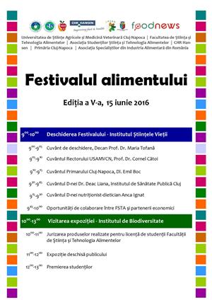 Festivalul alimentului, la Universitatea de Ştiinţe Agricole