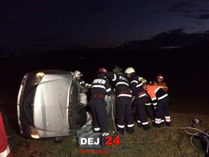 Accident mortal în Cluj. Două femei şi-au pierdut viaţa după ce s-au răsturnat cu maşina