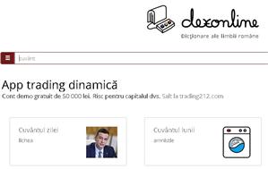 DEX Online. Cuvântul zilei - 