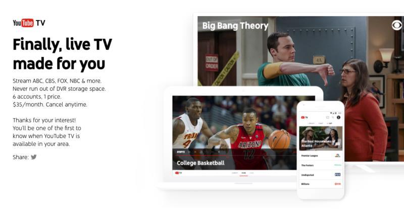 YOUTUBE TV, concurent pentru Netflix. Cât costă şi ce poţi vedea