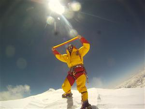 Alpinist român pe 