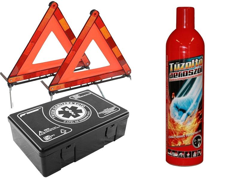 Cât este amenda dacă nu ai autovehiculul dotat  cu extinctor, trusă medicală și triunghiuri reflectorizante
