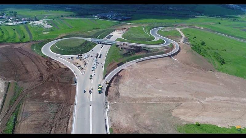 VIDEO cu şantierul Autostrăzii suspendate de lângă Cluj