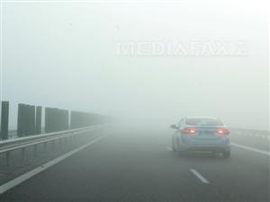 Ceaţă pe A3 Turda - Gilău şi pe mai multe artere rutiere din judeţele Cluj