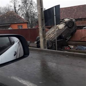 Accident spectaculos lângă Cluj
