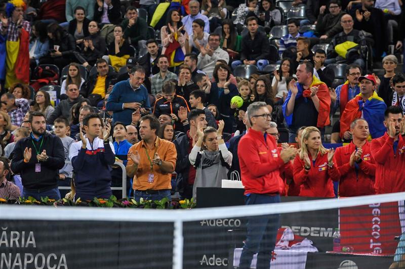 România - Canada, record de spectatori la un meci de tenis în ţara noastră VIDEO