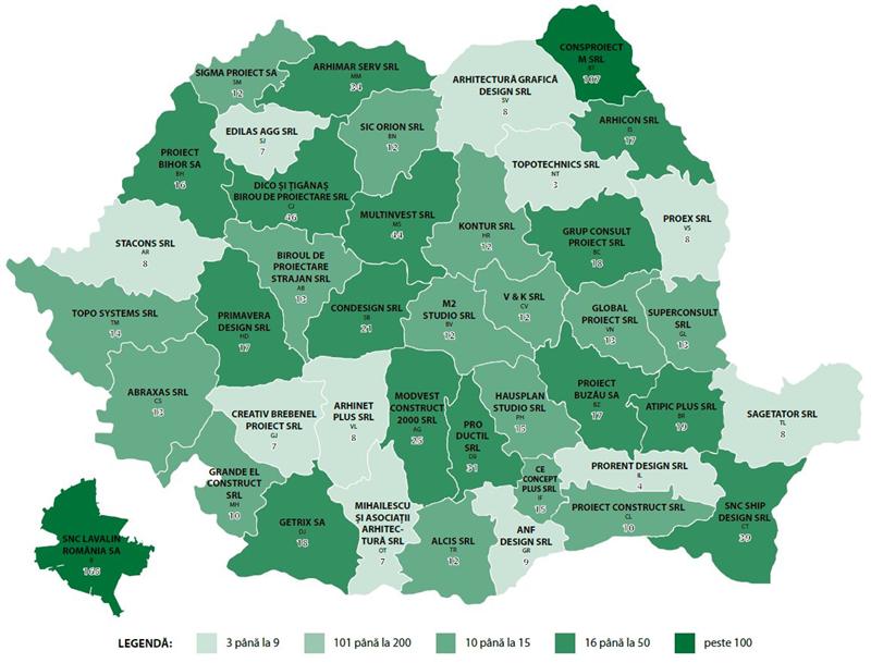 Firma șefului arhitecților din România, cel mai mare birou de proiectare din Cluj