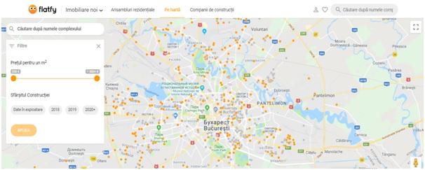 Motorul de căutare Flatfy a lansat  un catalog de imobiliare noi