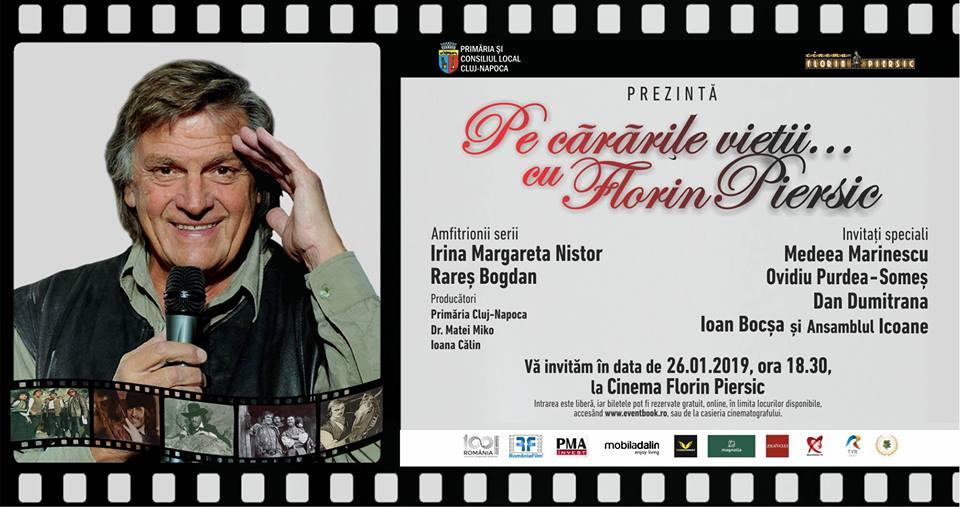 „Pe cărările vieții... cu Florin Piersic”. Cine invitaţi speciali îi vor ura 