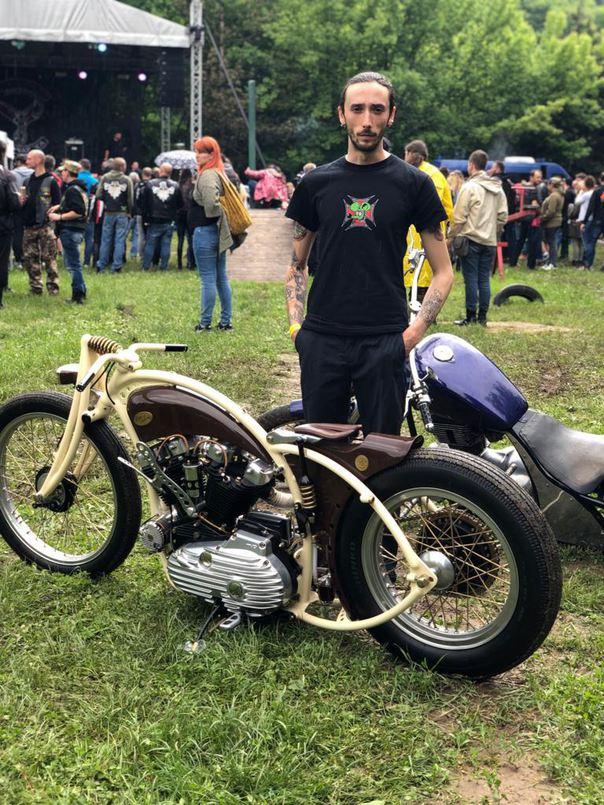 Motocicletă din 1972, personalizată de un clujean, câștigătoare la Campionatul Mondial de la Köln