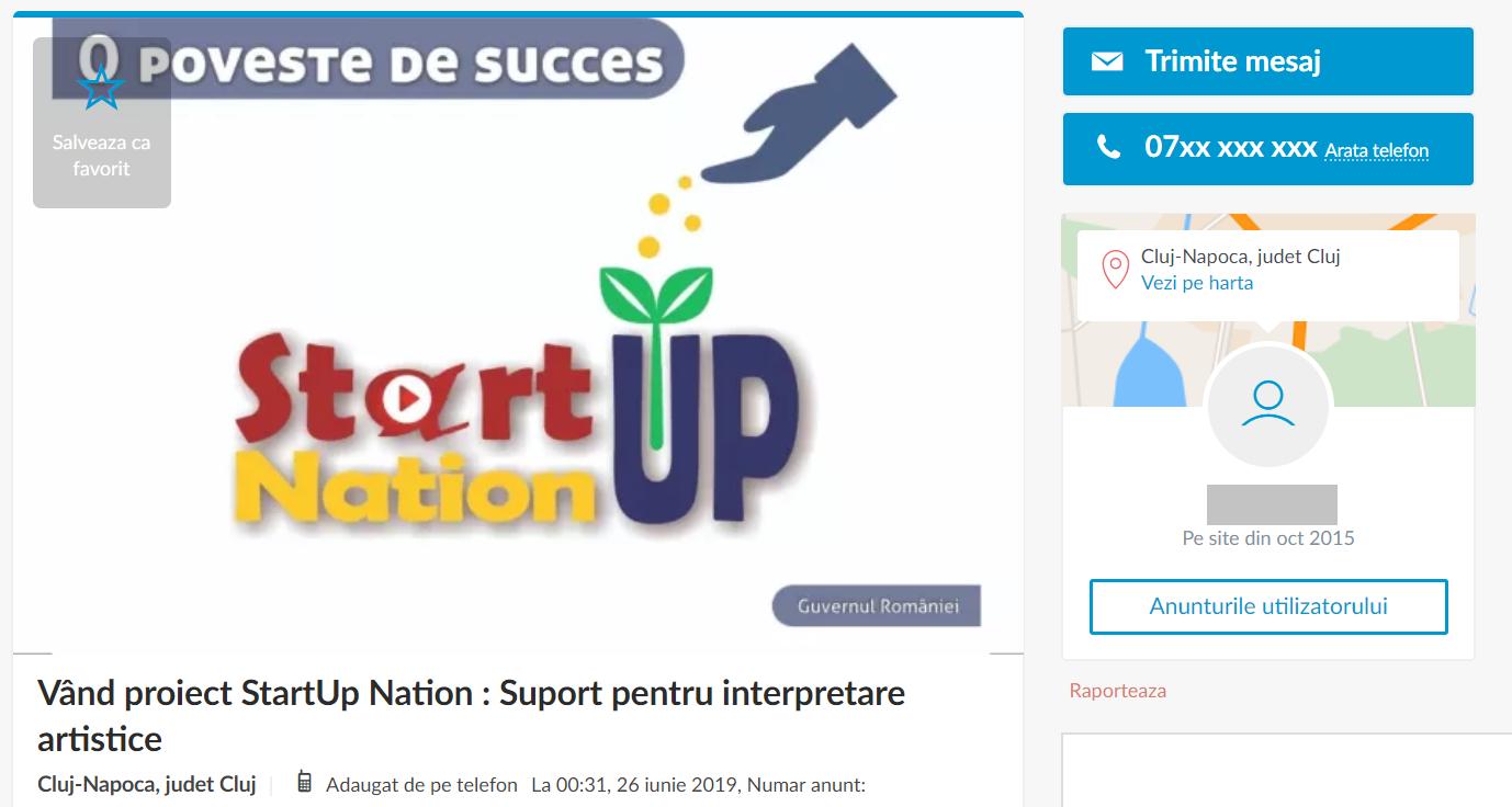 Sell-Up Nation. Zeci de afaceri finanţate de stat prin celebrul program, scoase la vânzare pe internet