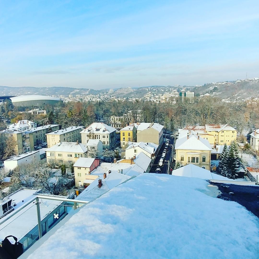 Peisaje de poveste la Cluj, după prima ninsoare. Top 10 fotografii din oraş