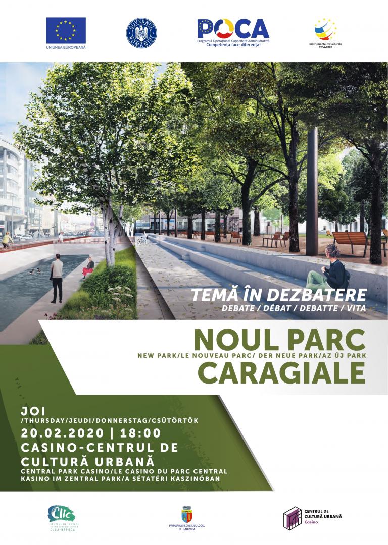 Parc Caragiale: mai mult verde, descoperirea Canalului Morii, fără parcări la Telefoane și pe strada Petrovici. Ce se întâmplă cu skatepark-ul
