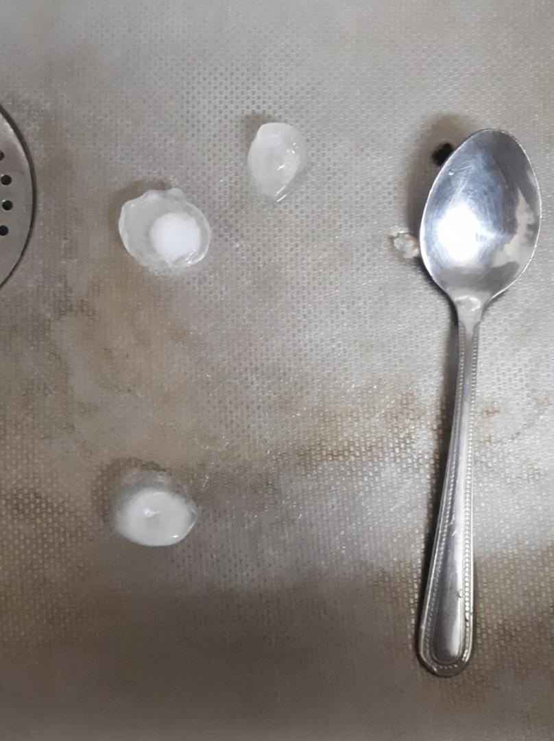 Cât de mare a fost grindina căzută ieri la Cluj