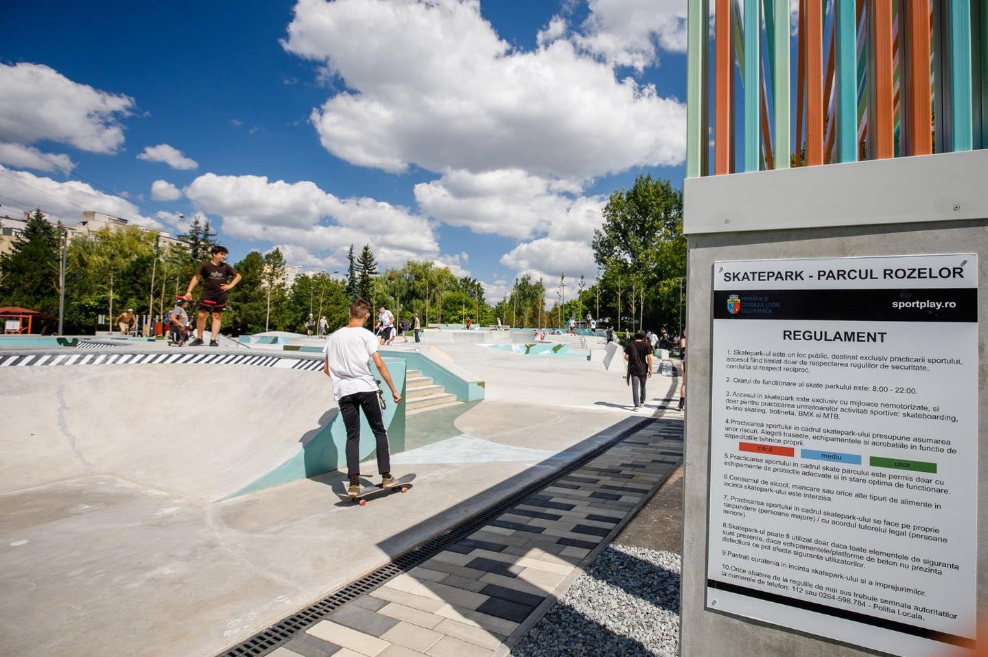 Noua față a skatepark-ului din Rozelor. Modernizarea zonei de agrement a costat peste 3 milioane de lei