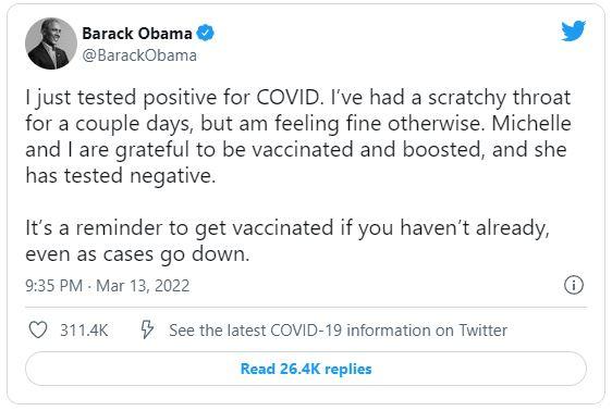 Barack Obama are COVID. Fostul președinte spune că se simte bine și se bucură că a făcut booster-ul