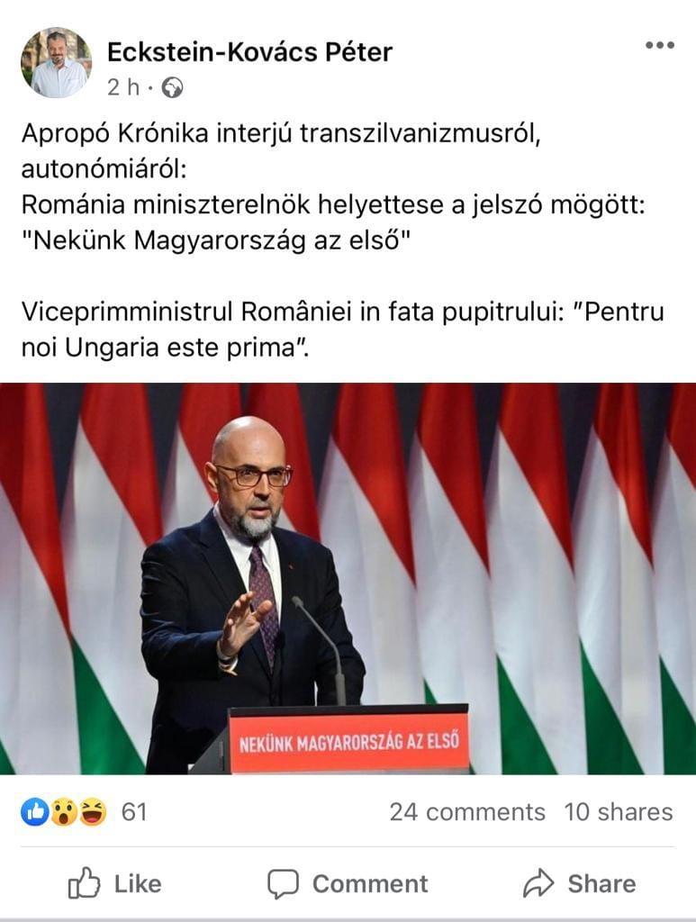 Csoma Botond îl acuză pe un fost senator UDMR că vrea să tensioneze relațiile româno-maghiare: „Este provocator”