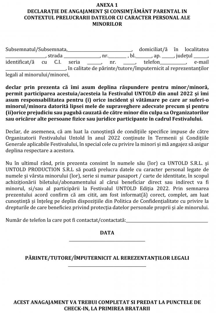 UNTOLD 2022: În ce condiţii pot avea acces la festival copiii între 7 și 14 ani
