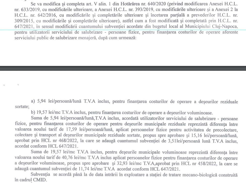 Primăria dă mai mulți bani la firmele de gunoi ca să nu crească facturile clujenilor