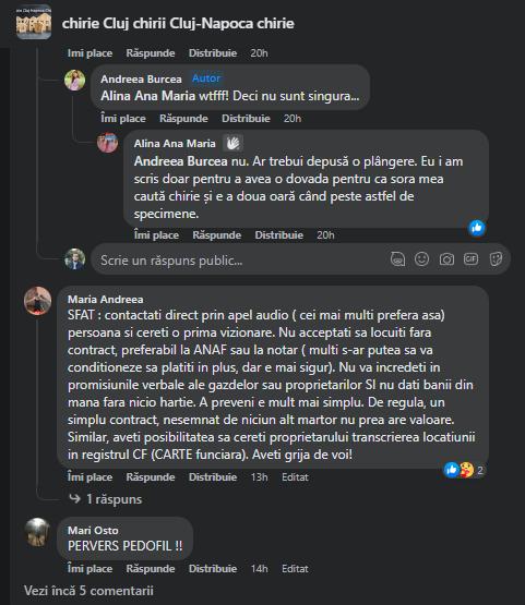 Mare ATENȚIE la chiriile din Cluj. Au revenit „proprietarii” libidinoși: „Sună și trimite mesaje dubioase” / „Plin de psihopați în lumea asta”