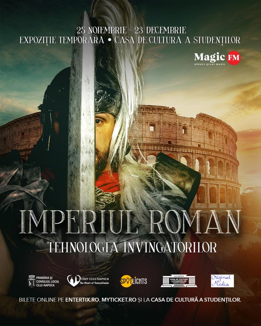 Expoziția ”Imperiul Roman. Tehnologia învingătorilor” ajunge la Cluj-Napoca, în perioada 25 noiembrie - 23 decembrie