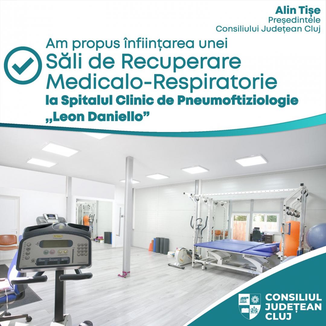 Sală de Recuperare Medicală-Respiratorie la Spitalul de Pneumoftiziologie "Leon Daniello"