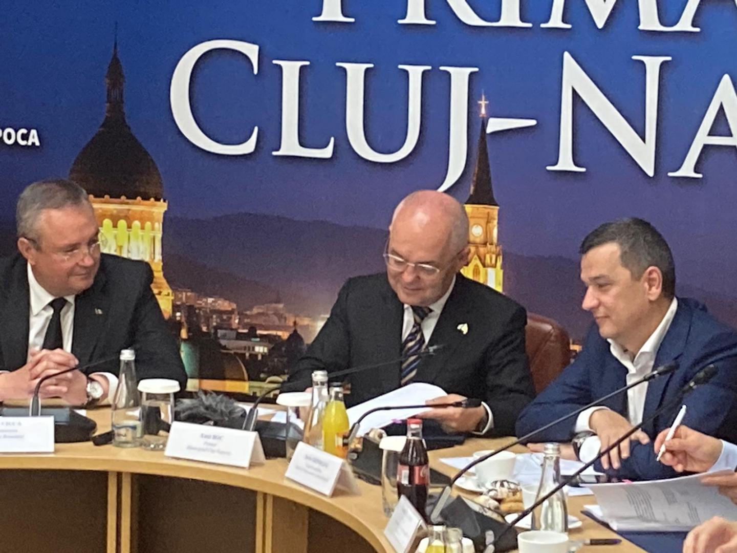 Moment istoric la Cluj! Se semnează contractul pentru Metrou / Sunt prezenți premierul Ciucă, ministrul Transporturilor, constructorii turci